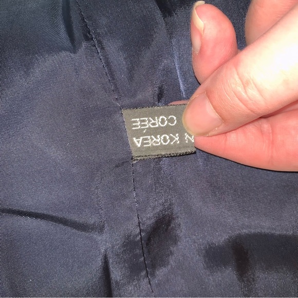 Yves Saint Laurent Vintage Blue Wool Sport Coat with Notched Lapels - Picture 4 of 14